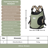 Front Carry Pet Tote Backpack