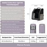 Mobile Castle Ultra-Light Pet Travel Backpack